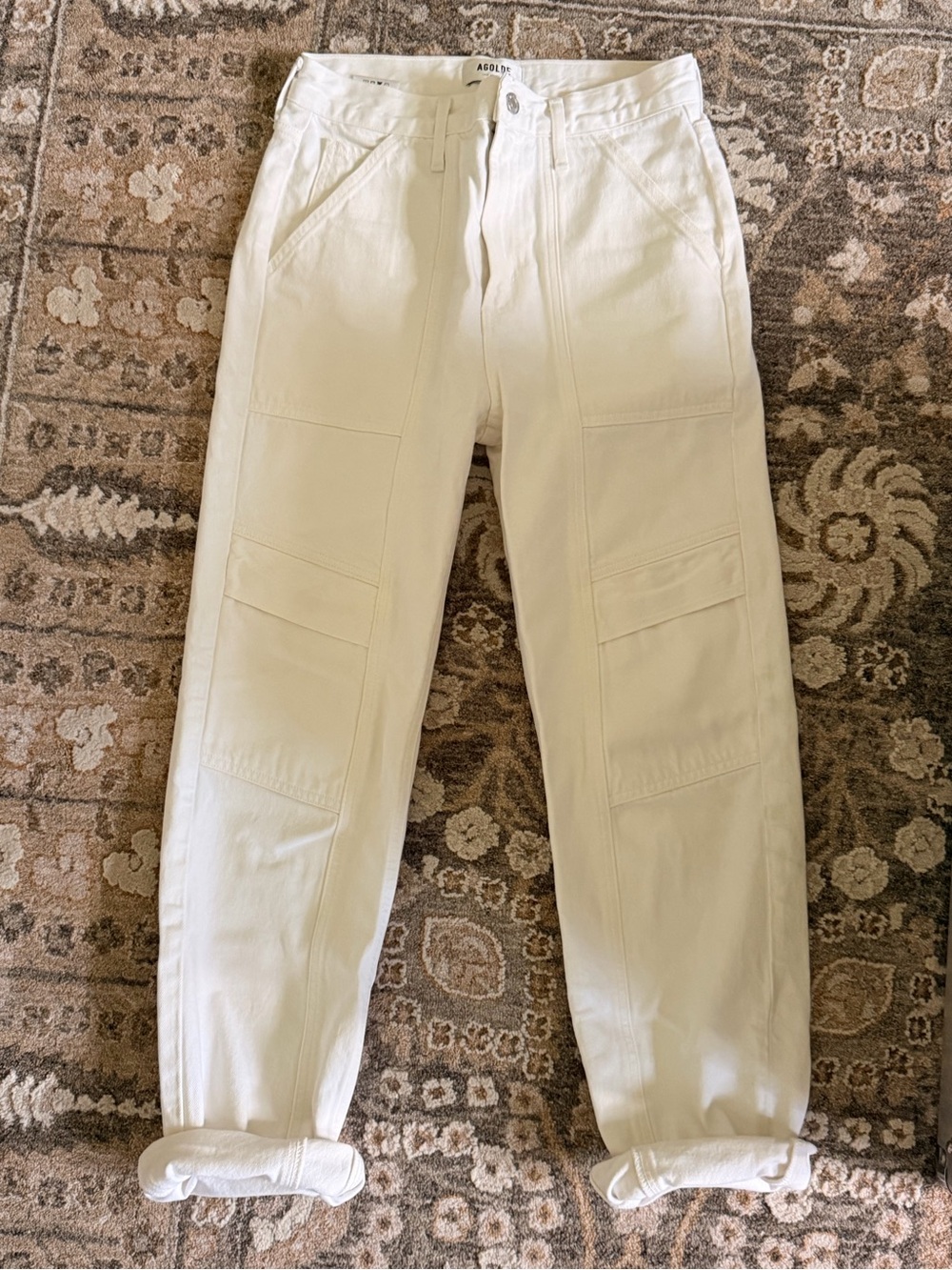 Agolde Off-White Cargo Pants
